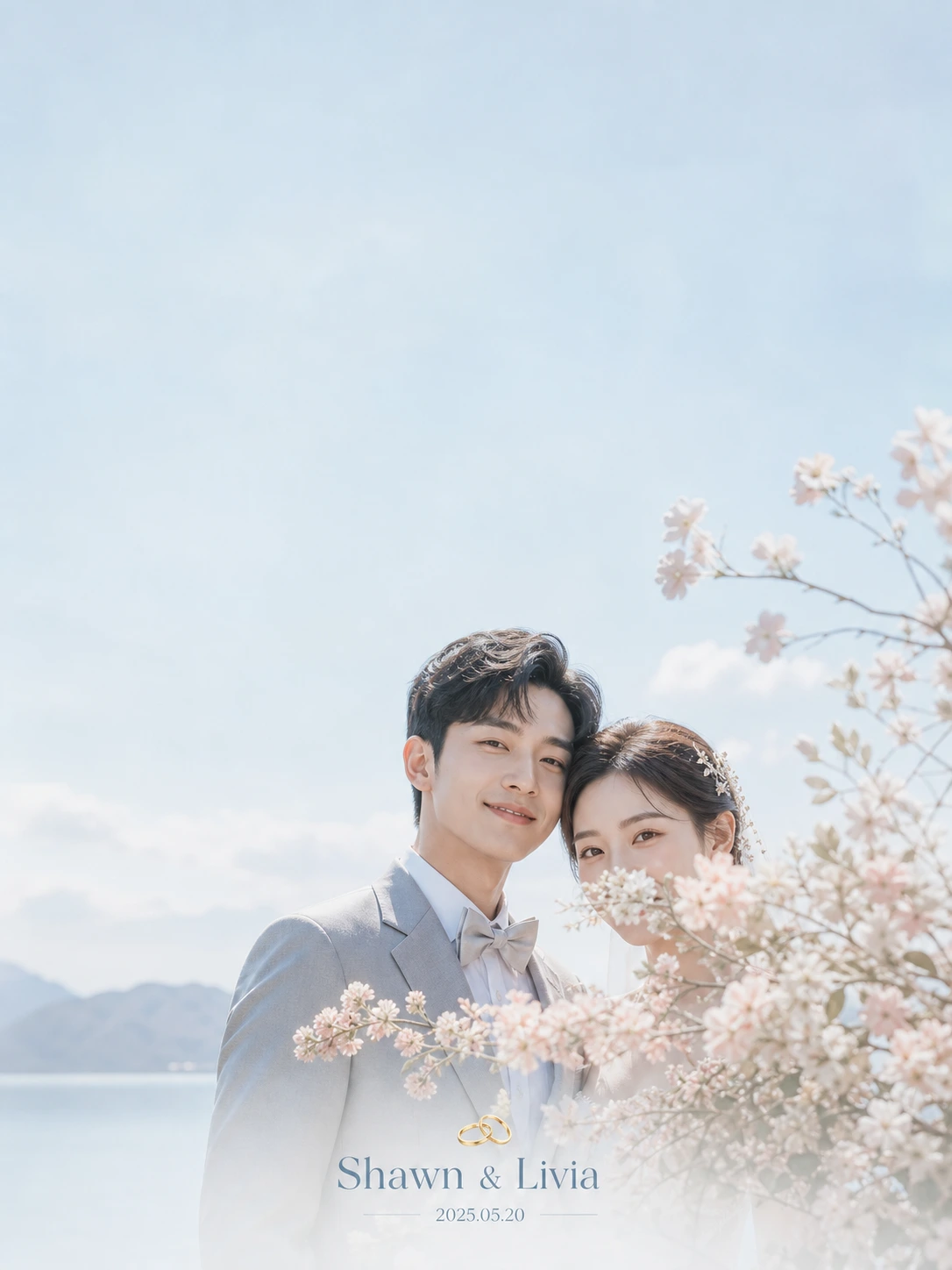 婚礼相册半遮