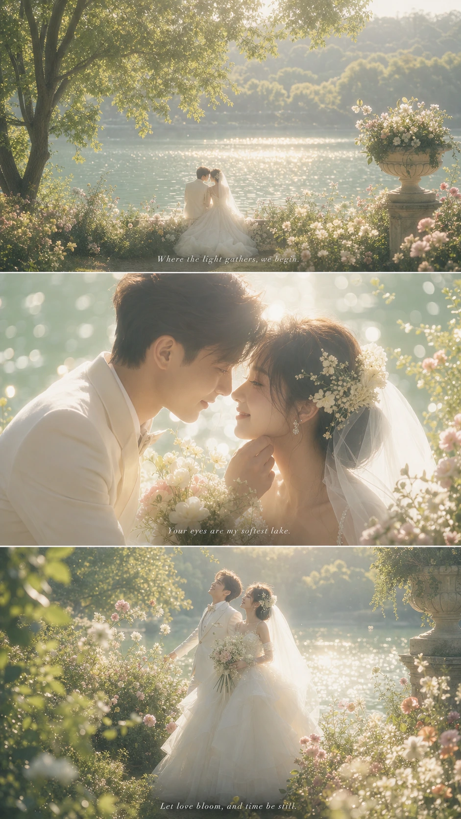 花园婚纱