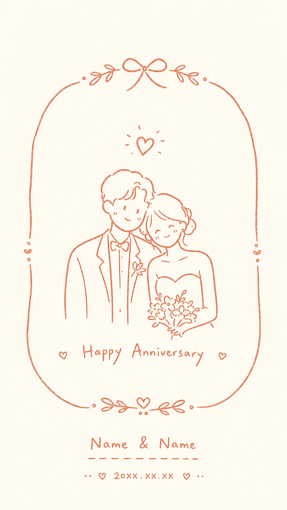 结婚周年纪念框