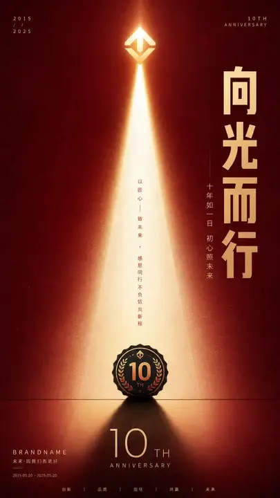 品牌周年纪念海报