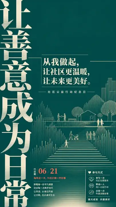 公益纪念日倡议