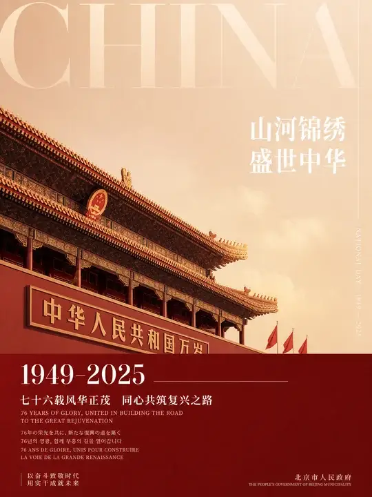 国庆城市形象海报