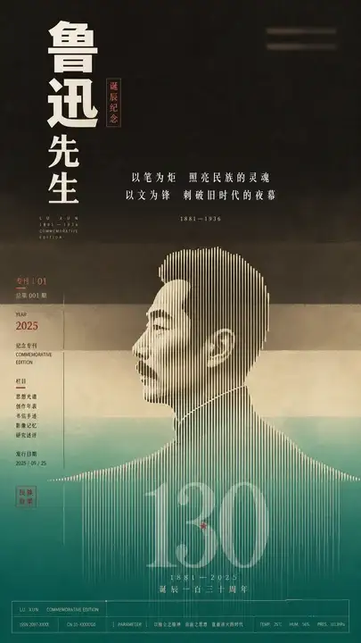 人物诞辰纪念专刊封面