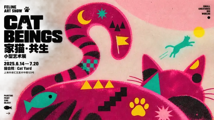 家猫艺术展览海报