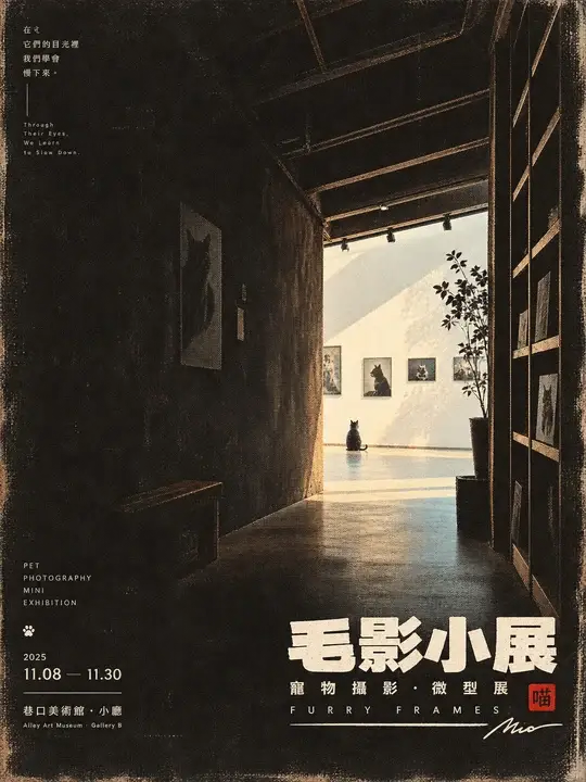 宠物摄影展海报