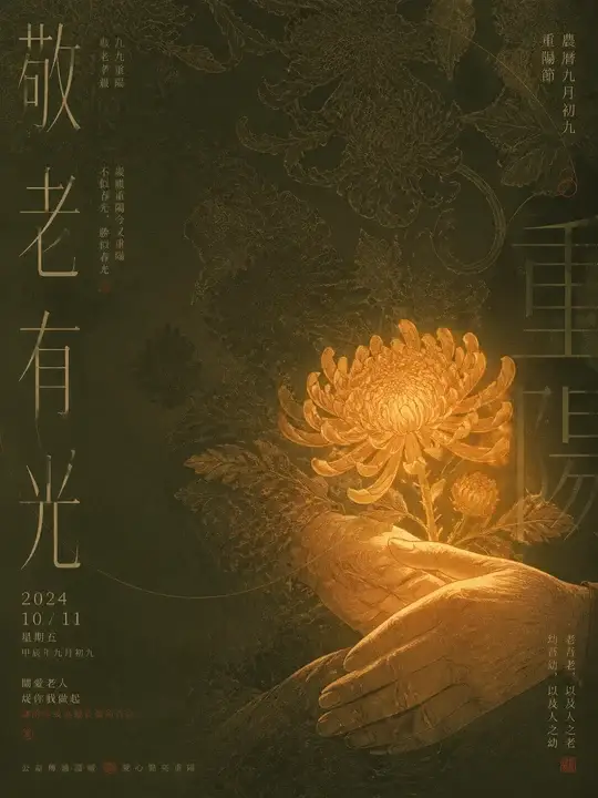 重阳敬老海报