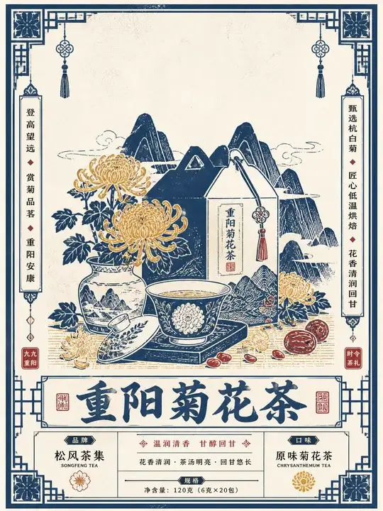 重阳茶礼包装主视觉