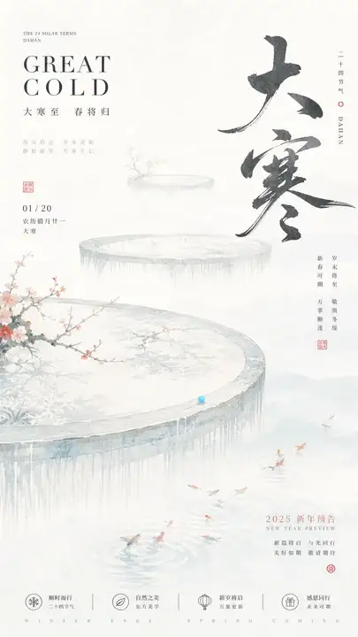 大寒岁末迎春