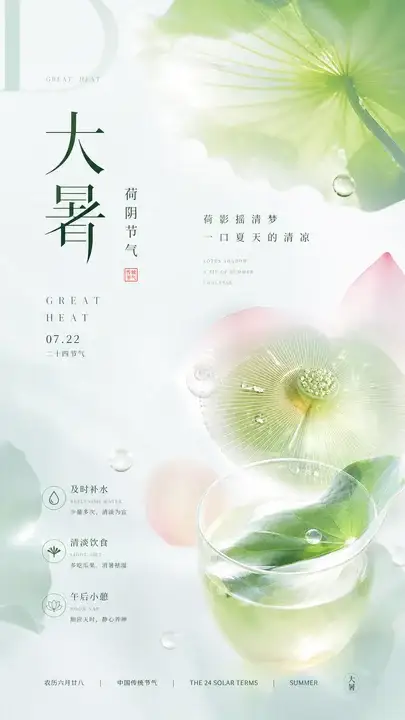 大暑荷阴