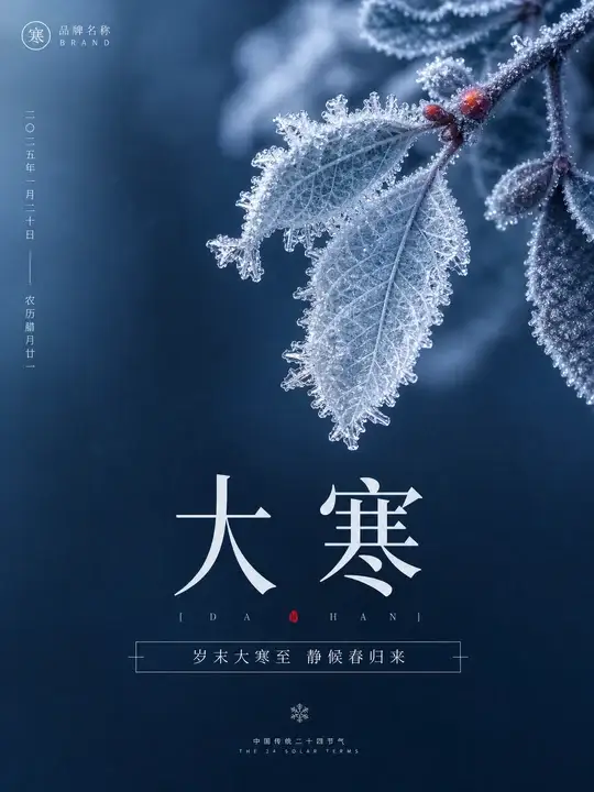 大寒节气海报