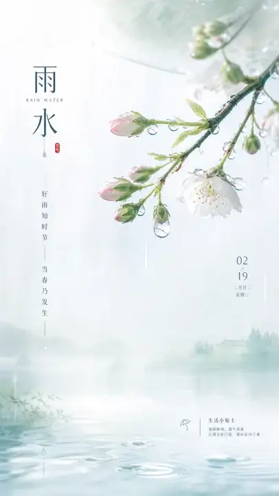 雨水节气春雨