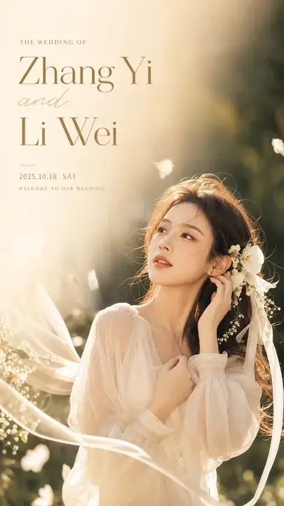 婚礼请柬封面