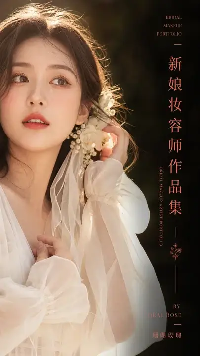 新娘妆容作品集封面