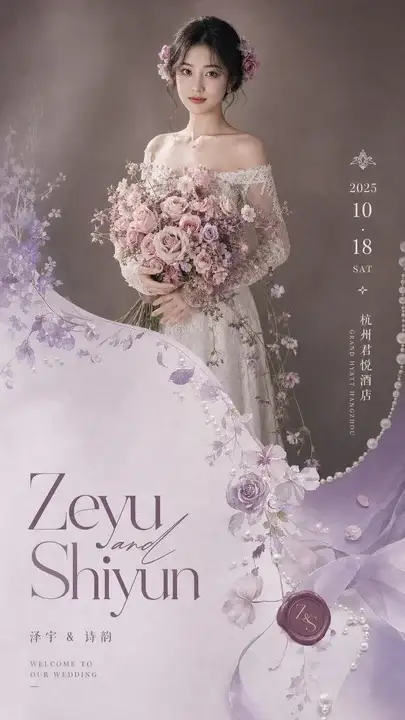 婚礼纪念请柬封面