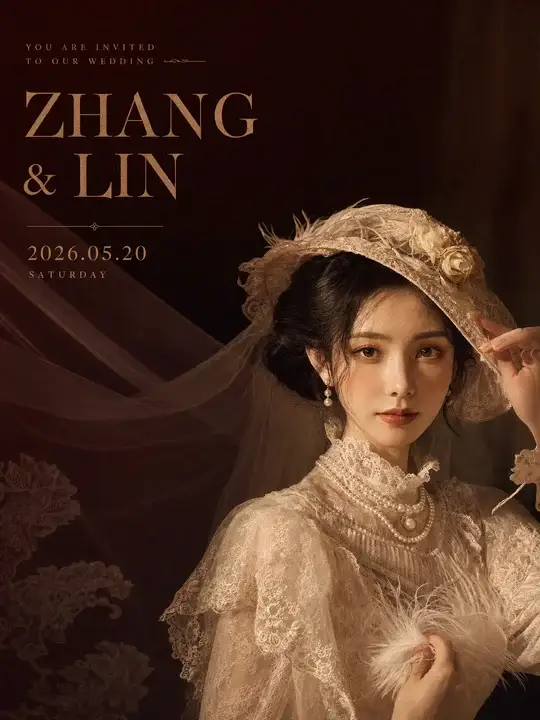 婚礼请柬封面