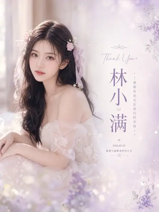 婚礼纪念卡片