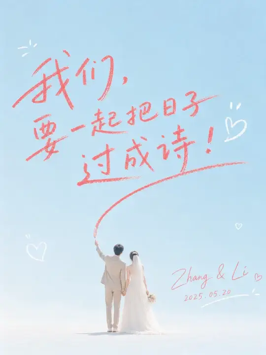 晴蓝电子邀请封面