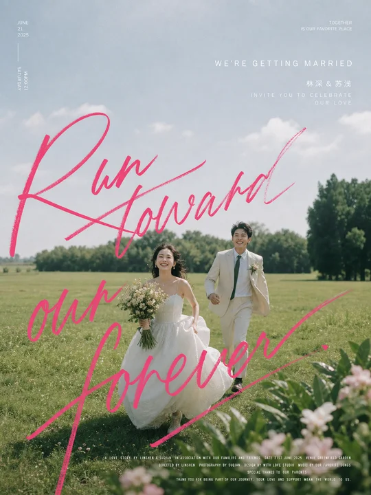 婚礼预告海报