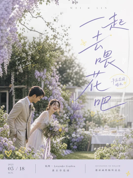 午后花园婚礼预告