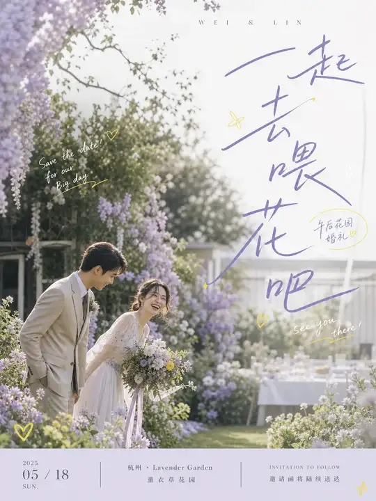 午后花园婚礼预告