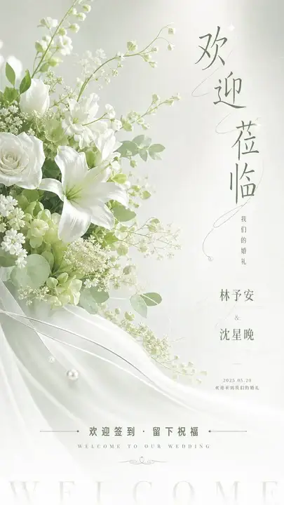迎宾签到屏