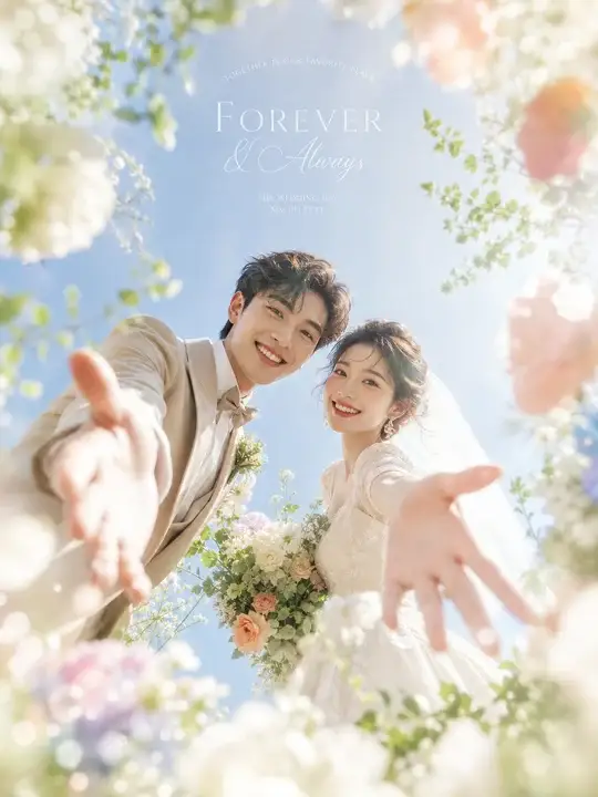 草坪婚礼牵手