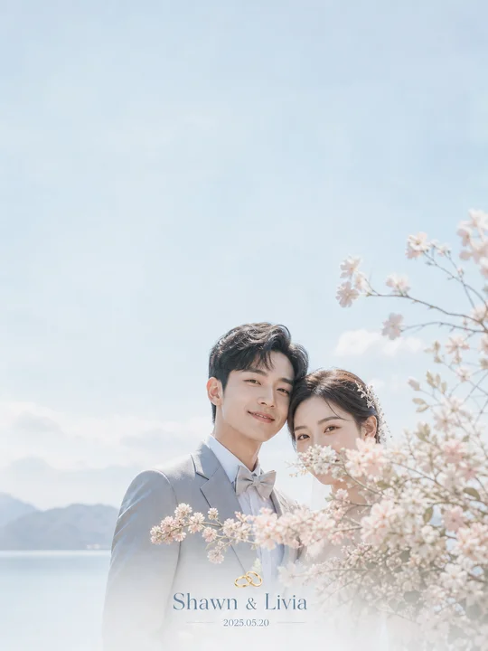婚礼相册半遮