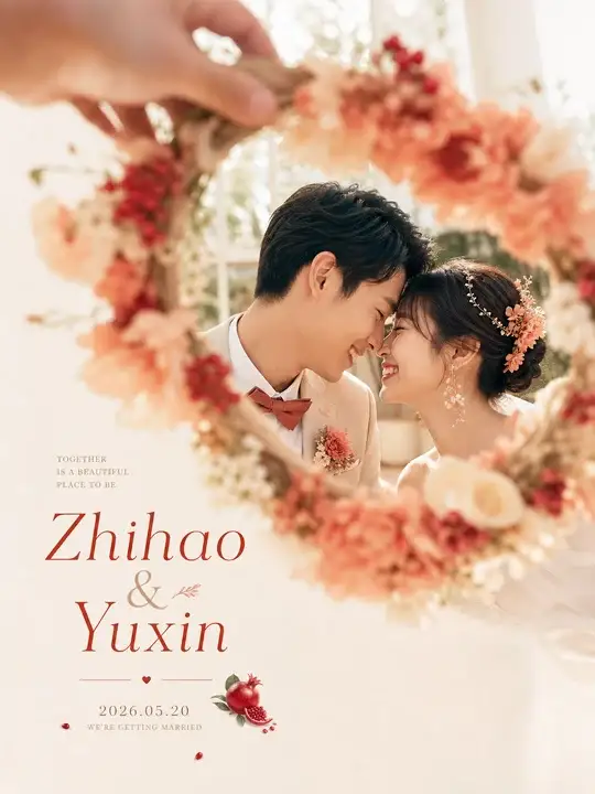 婚礼请柬封面