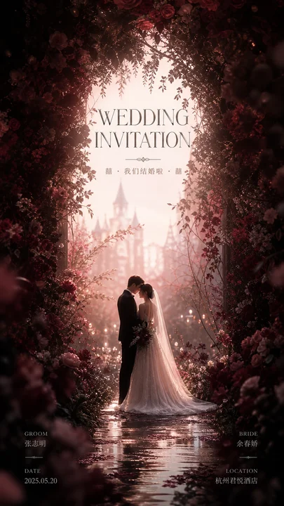 婚礼电子请柬封面