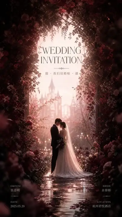 婚礼电子请柬封面