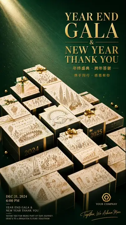 企业年终盛典海报