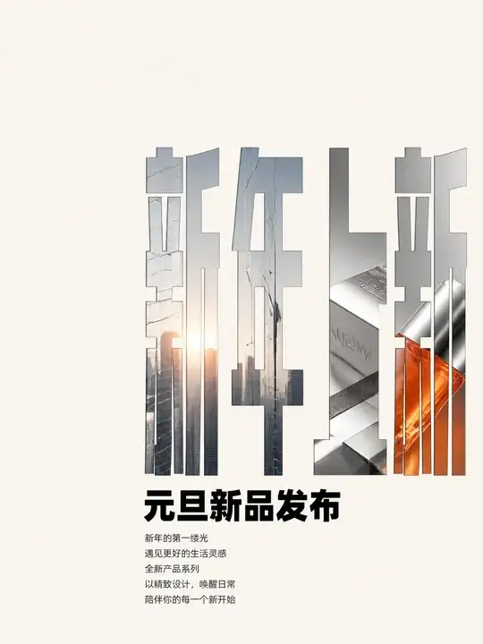 元旦新品发布海报