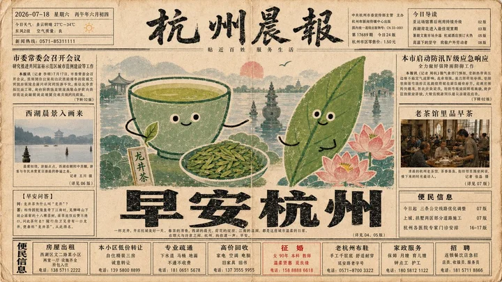 杭州龙井晨报