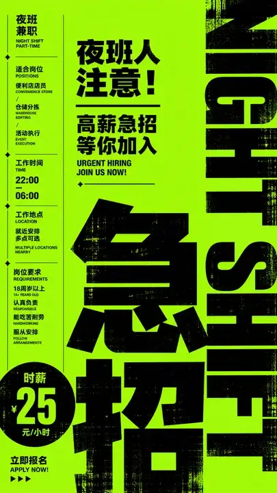 招聘海报