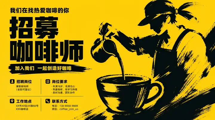 咖啡店招聘