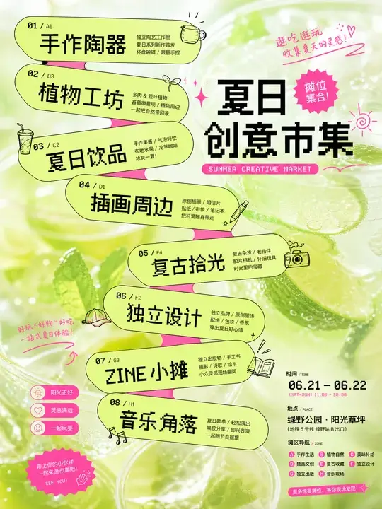 夏日市集导览