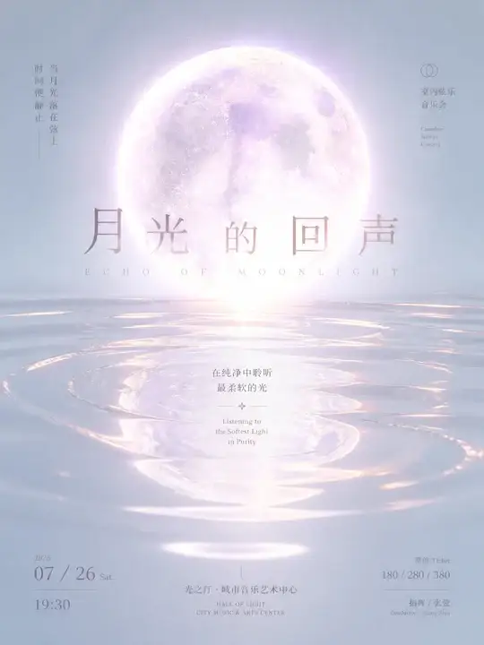 月光音乐会海报