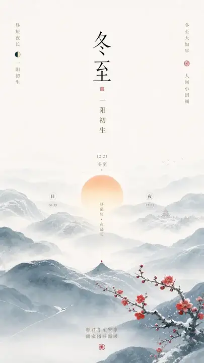 冬至节气海报