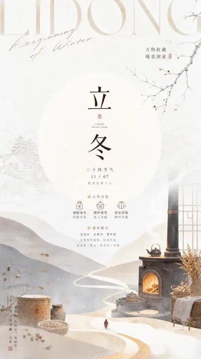 立冬藏暖