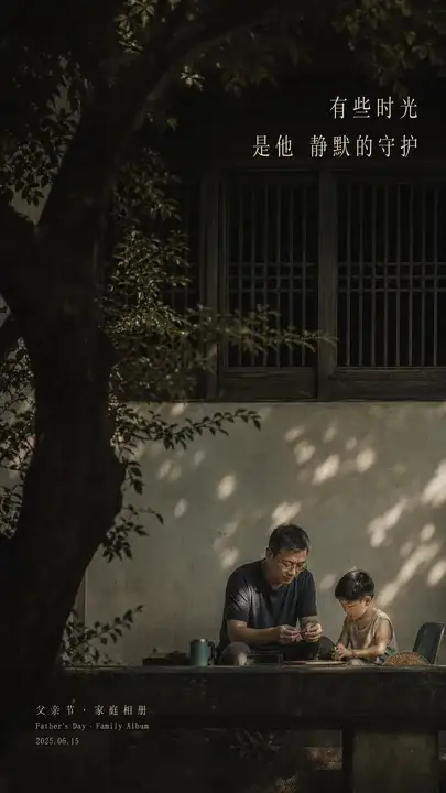 父亲节家庭相册扉页