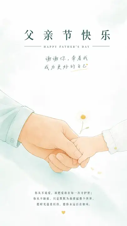 父亲节感谢卡