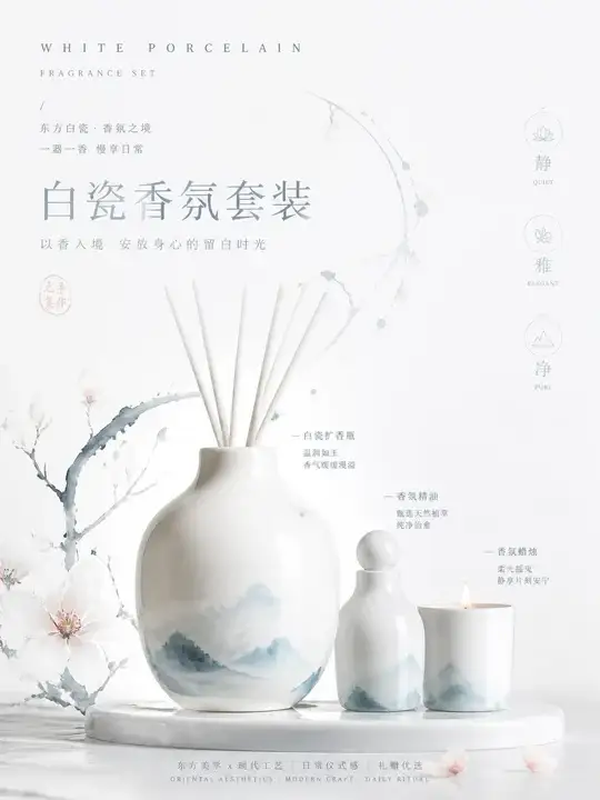 白瓷香氛套装详情页