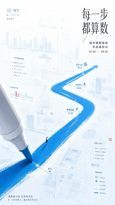 城市通勤路径