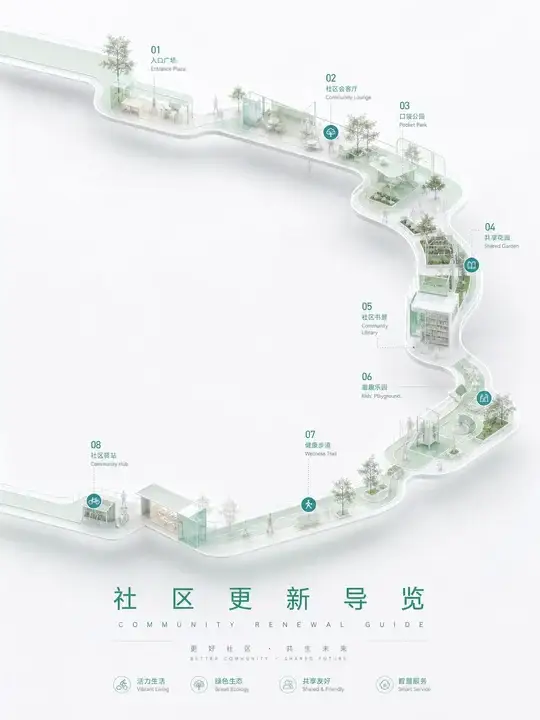 社区导览海报