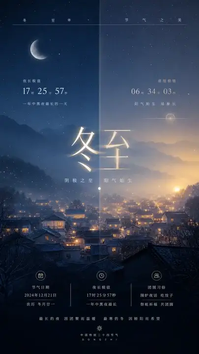 冬至长夜灯火