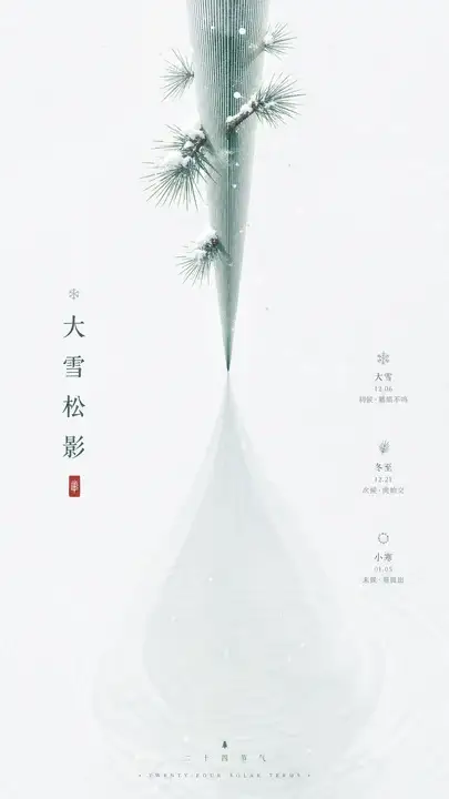 大雪松影积素