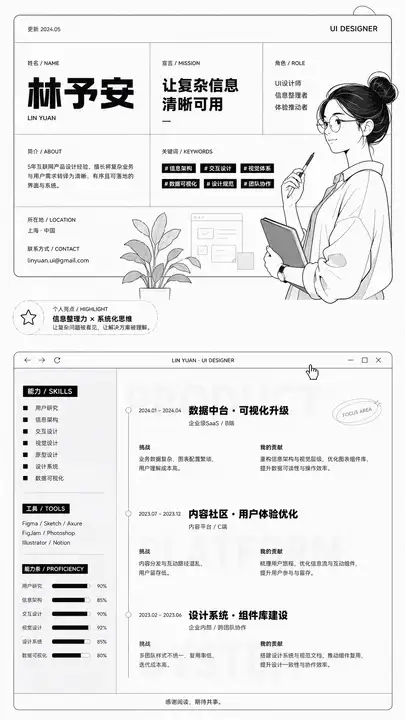 UI设计师简历