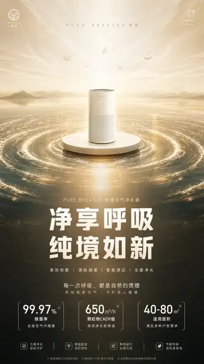 空气净化器线下灯箱