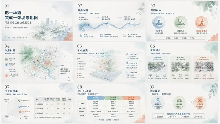 城市雨洪韧性工作坊成果汇报