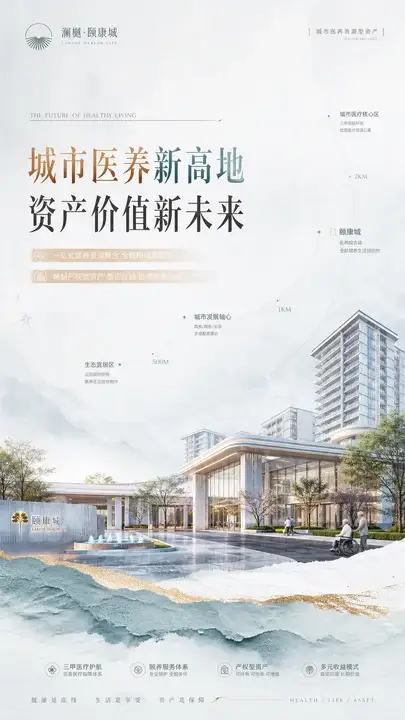城市医养资产海报